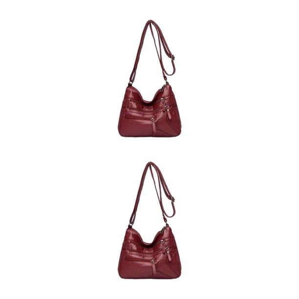 Bolso de hombro Sonducket para mujer 2piezas Rojo
