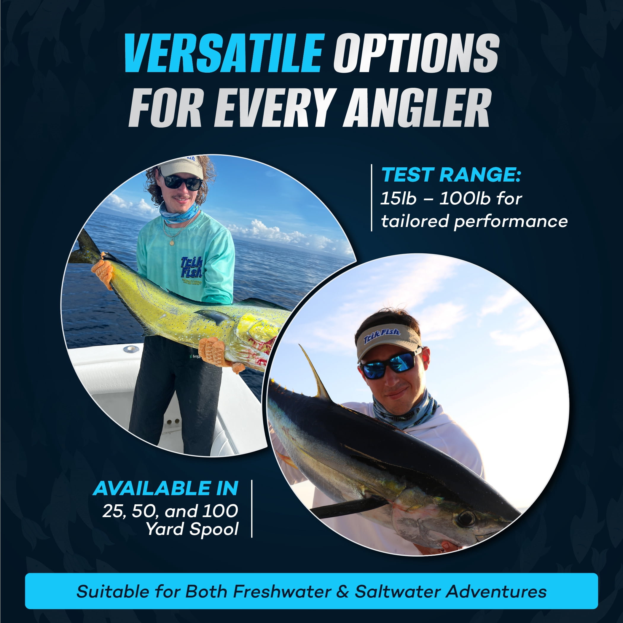 Trik Fish Saltwater & Freshwater Leader Line, Fluorocarbon Leader