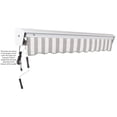 thumbnail image 3 of Awntech 20' x 10' Destin Manual Patio Retractable Awning, Gray/White Stripe, 3 of 7
