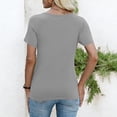 thumbnail image 3 of Lzobxe Summer Tops for Women Athletic Short Sleeve Crew Neck Basic Running Sport Summer Casual Comfy Workout,Size S-2XL, 3 of 6
