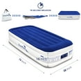 EnerPlex Luxury 15 Inch Double High Twin Inflatable Airbed with Built