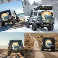 thumbnail image 7 of PISONIC Mountain And Woods Spare Tire Cover Weatherproof Universal Wheel Protectors for RV Camper Travel Trailer SUV Truck 14 inch, 7 of 7
