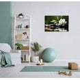 thumbnail image 6 of Zen Stone Canvas Wall Art - Just Breathe Yoga Quotes, White Lotus Flower Spiritual Artwork Framed Modern Decor for Bathroom Spa Living Room Bedroom, 6 of 6