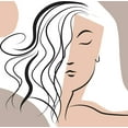 thumbnail image 2 of Mosher, Deidre 26x26 White Modern Wood Framed Museum Art Print Titled - Wavy Haired Woman, 2 of 4