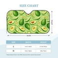 thumbnail image 2 of Kdxio Green Avocado Print Windshield Sun Shade, Foldable Sun Blocker for Car,Truck,SUV Automotive Interior Sun Protection,Reflective Shade for Front Windshield(Small), 2 of 6