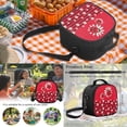 thumbnail image 6 of Bulopur Toddler Girls Cute 17 Inch Backpack Set, 4 PCS Red Daisy Ladybug Print School Bookbag with Full Accessories with Pencil Case for Garden Theme Preschool Learning Activities, 6 of 7