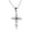 Multicolour, variant on Mens Women Chain Necklace Black Cross Stainless Steel Pendant Crucifix Jesus UK-Blue