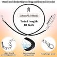 thumbnail image 5 of 100 Pieces Waxed Leather Necklace Cord Bulk with Clasp Necklace Bracelet Chains String Rope Cord for Jewelry Making Pendants Charms(Black,20 Inch), 5 of 6