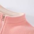thumbnail image 7 of XIMIN Toddler Girls Full Zip Soft Polar Fleece Jacket Kids Solid Color Long Sleeve Warm Coats with Pocket Outwear Full-Zip Fall Winter Outerwear Jacket, 7 of 7