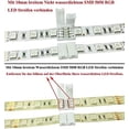 thumbnail image 4 of RGB 5050 LED Strip Connector 4 Pin Quick Connectors for 10mm Wide SMD 5050 RGB Waterproof and Non-Waterproof RGB LED Strip, Free Soldering (10pcs) [Energy Class A++], 4 of 5