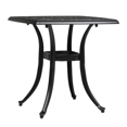 thumbnail image 6 of GZXS 21.3" Outdoor Side Table, Cast Aluminum End Table with 1.6" Umbrella Hole, Small Square Bistro Table for Porch, Patio, Balcony, Backyard, Black, 6 of 11