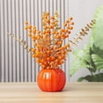 thumbnail image 4 of BinKFF Fall Flowers Decoration - Creative Pumpkin Shape Plastic Vase for Flower Dry Flower Hydroponic Planter Decorative Vase for Home Room Office Party Wedding-Orange, 4 of 8
