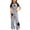 Gray, variant on Cute Outfits for Girls Clothes 2 Pcs Outfits Star Print Top Striped Wide Leg Pants Y2K Clothing Set Black 8-9 Years