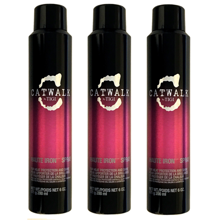 Tigi Catwalk Haute Iron Spray 6 Oz, For Heat Protection And Shine Pack of 3