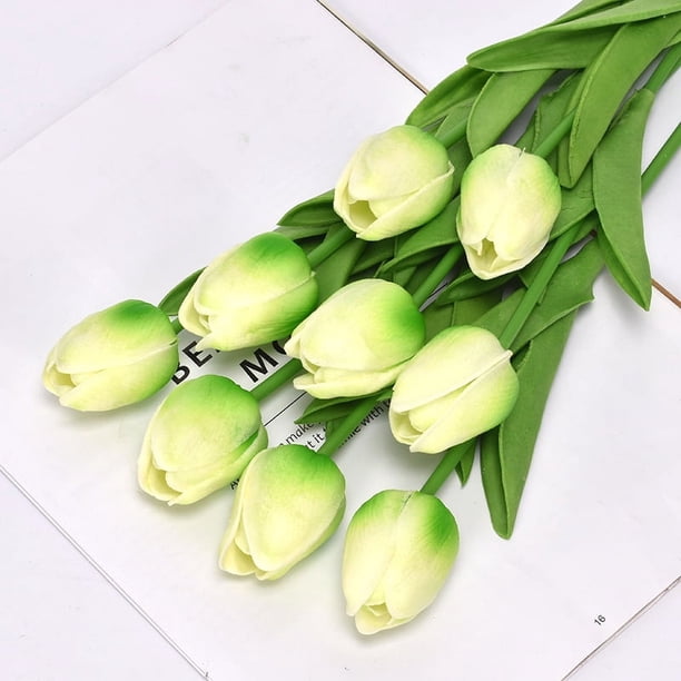 Mini tulipán de PU, flor artificial para decoración de bodas, fiestas y hogares