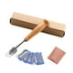 thumbnail image 1 of Herramienta de corte de hoja de panaderos | Cortador de masa para panadería artesanal | Mango de madera | Cuchillas reemplazables de doble filo | Rebanado preciso | Bolsa de cuero | Juego de, 1 of 7