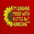thumbnail image 5 of Wild Bobby, I'm Sunshine Mixed With A Little Hurricane , Inspirational/Christian, Women Standard V-Neck Tee, Red, Small, 5 of 5