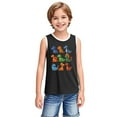 thumbnail image 6 of YABCSAZ Toddler Boys Girls Summer Outfits Sleeveless Tank Tops Loose Fit Active Tee Shirts Kids Casual T-Shirts Blouses Funny Cute Printed Shirts Tops Baby Clothes Size 4 T, 6 of 6