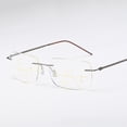 thumbnail image 4 of Gafas de presbicia de doble uso sin marco para hombre, antifatiga, con zoom automático, progresivas, multienfoque, antiluz azul, para presbicia, 4 of 4
