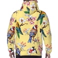 thumbnail image 5 of Bingfone Beautiful Bright Birds And Flowers Men'S Drawstring Hoodie Long Sleeve Pocket Sweatshirts-3x-Large, 5 of 9