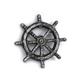 thumbnail image 2 of Handcrafted Decor K-005-silver Antique Silver Cast Iron Ship Wheel Bottle Opener- 3.75 in., 2 of 2