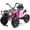 12V Pink, variant on Okybaby 12V Kids Ride on Electric ATV with Realistic Off-Road Design, 2WD, Dual Motors, Electric Kids Ride on Toy Cars with MP3, LED Lights for Kids Aged 3+,Pink