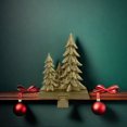 thumbnail image 4 of Porte-décorations Arbre Or 3 Pièces Holiday Time, 4 of 4