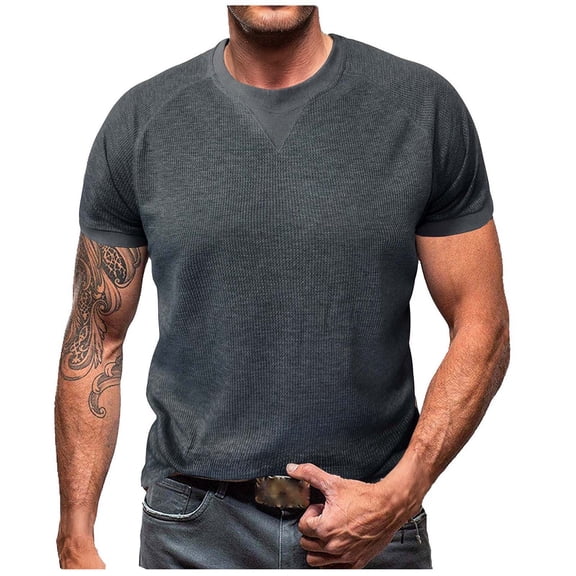 Aofany Mens T-Shirts Crewneck Short Sleeve Shirts Summer Casual Lightweight Loose Fits Tees Shirts