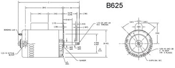 Details about   GE K232 5K36MN339 3/4 HP 3450 RPM 3 Phase 60 HZ NEMA 56J Frame 