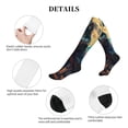 thumbnail image 5 of Pofeuu Starry Sky Moon Wolf Leader Print Compression Socks for Women & Men Circulation - Best Support for Nurses,Running,Athletic,Sports, 5 of 7