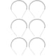 thumbnail image 1 of 6 piezas unisex de metal ondulado negro con dientes, peine para el pelo para niñas y hombres, diadema, accesorio para el cabello, 1 of 6