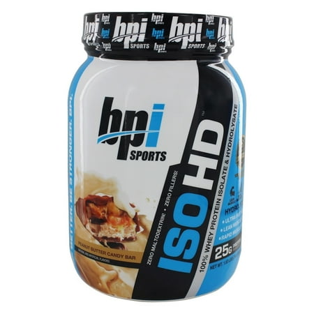 BPI Sports ISO HD protéines en poudre, beurre d'arachide Candy Bar 1,6 lb