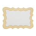 thumbnail image 2 of Fennco Styles Shimmering Scallop Border Placemats 14" W x 20" L, Set of 4 - Gold Elegant Table Mats for Dining Room Décor, Everyday Use, Christmas, Holidays and Weddings, 2 of 4