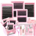 thumbnail image 1 of Extensiones de pestañas postizas YIDUO Lashes Clusters Kit 994 piezas, 1 of 9