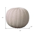 thumbnail image 3 of 20 Beige 100% cotton Ottoman, 3 of 6