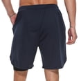 thumbnail image 3 of FEDTOSING Men's 2 in 1 Running Shorts Quick Dry Workout Athletic Shorts with Pocket Navy,up to 3XL, 3 of 7