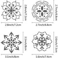 thumbnail image 3 of Plantilla de flor de la vida de metal de 6,3 pulgadas, de acero inoxidable, reutilizable, para pintar mandalas, pirograbado y grabado., 3 of 9