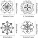 thumbnail image 3 of Plantilla de flor de la vida de metal de 6,3 pulgadas, de acero inoxidable, reutilizable, para pintar mandalas, pirograbado y grabado., 3 of 9