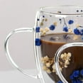 thumbnail image 3 of 2X Creatives Flor Real Vaso Doble Alto de Apariencia Estrella Flor Leche Café Vaso 350ml para el Hogar C, 3 of 3