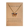 thumbnail image 6 of DLQT 05 Bohemian Multi-Color Butterfly Pendant Necklace Pendant Set Clavicle Chain Necklace, 6 of 8