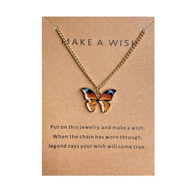 Butterfly Necklace - Stylish & Colorful Jewelry Gift Idea