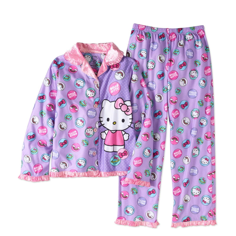 Hello Kitty Two Piece Coat Pajama Set