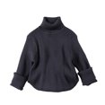 thumbnail image 2 of ATOGUTA Girls Sweaters Turtleneck Kids Long Sleeve Knit Pullover Jumper Tops Size 1T-8, Blue, 2 of 3