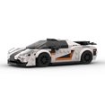 thumbnail image 5 of MOC Koenigsegg One1 Hypercar Kit de construcción (345 piezas) Megacar gris claro réplica con aerodinámica detallada, proyecto de construcción desafiante para entusiastas expertos y adultos jóvenes, 5 of 5
