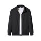 thumbnail image 4 of pstuiky manga larga para hombre, Sudadera tipo cárdigan con cremallera y cuello alto de manga larga de color liso para hombre tops de invierno para hombre xxl, 4 of 8
