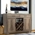 thumbnail image 3 of Costway Buffet Cabinet Sideboard Console Storage Cabinet side Cabinet With Two Drawers Brown, 3 of 10