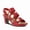 RED PATENT, variant on Triodee Women's Platform Sandals with Adjustable Straps