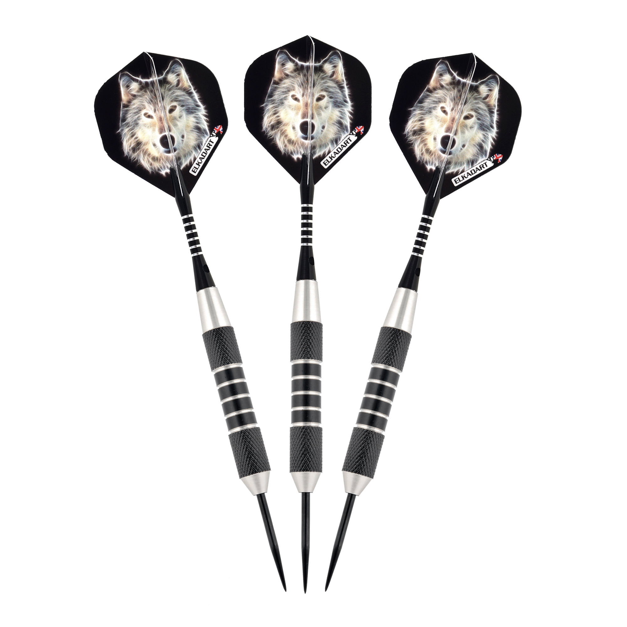 Elkadart Lone Wolf Steel Tip Dart Set, 23 Grams