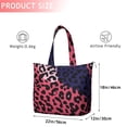 thumbnail image 4 of Pink and Black Of Leopard Print Travel Tote Bags for Women Carry On,Large Weekender Bags for Women Travel,Multi Functional Duffle Bag for Work,Shopping,Sports, 4 of 5
