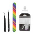 thumbnail image 1 of 5-pack Nail Extension Fiberglass Forming Clip Nail File Tongs Manicure Tool Kit, 1 of 5